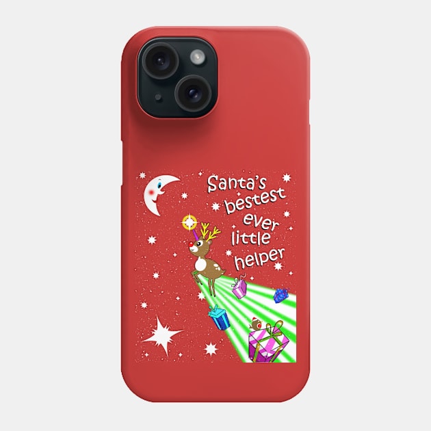 Santa's Little Helper Phone Case by SiSuSiSu