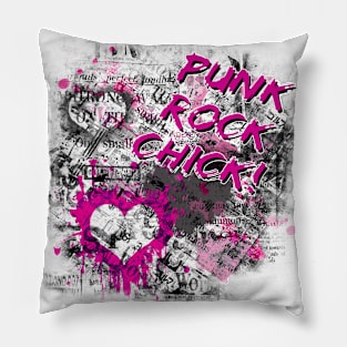 Punk Rock Chick Emo Girl Scene Girl Punk Girl Pillow