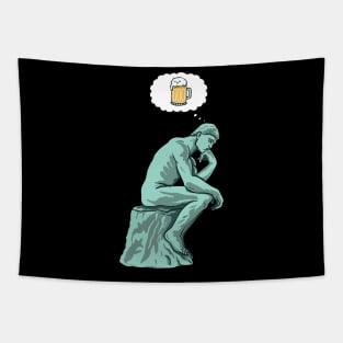 The thinker beer Tapestry