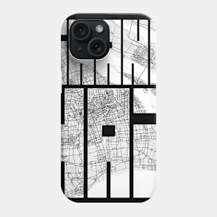 Shanghai, China City Map Typography - Light Phone Case