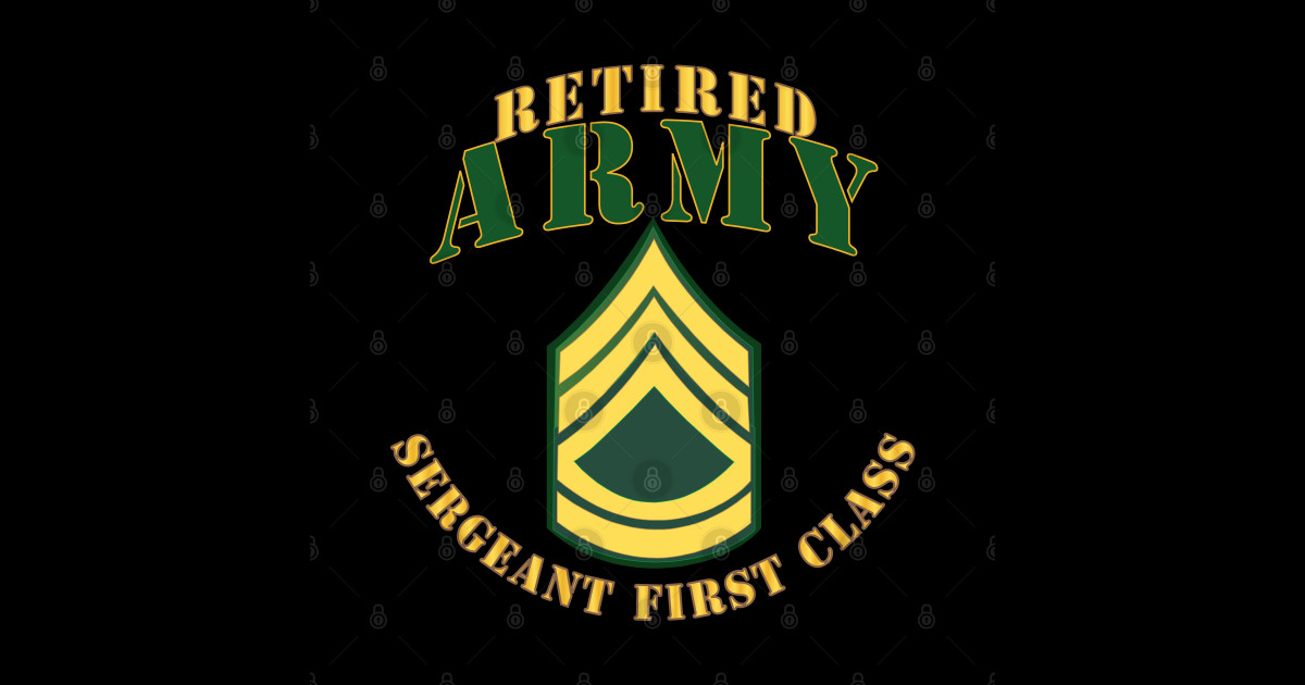 POCKET ARMY SFC Retired Pocket Army Sfc Retired Sticker