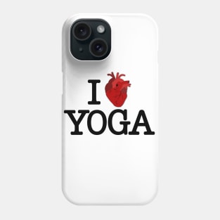 I Heart Yoga - Realistic Heart Phone Case