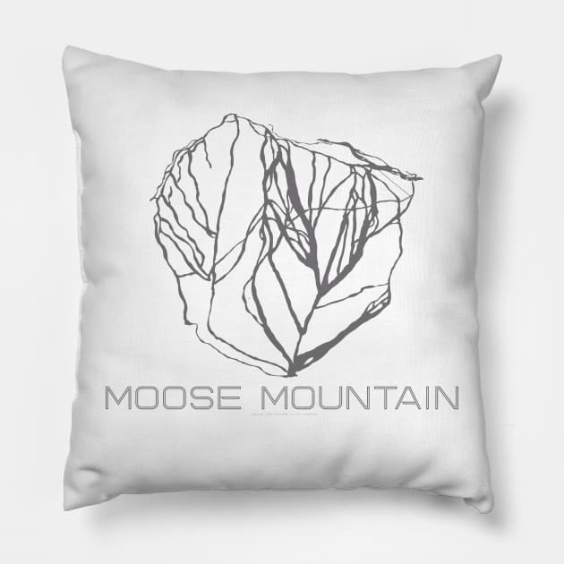 Moose Mountain Resort 3D Pillow by Mapsynergy