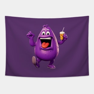 Funny Grimace McDonalds Tapestry