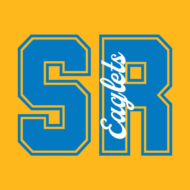 SunRidge Eaglets Collegiate Lettering Blue by SRES PTO