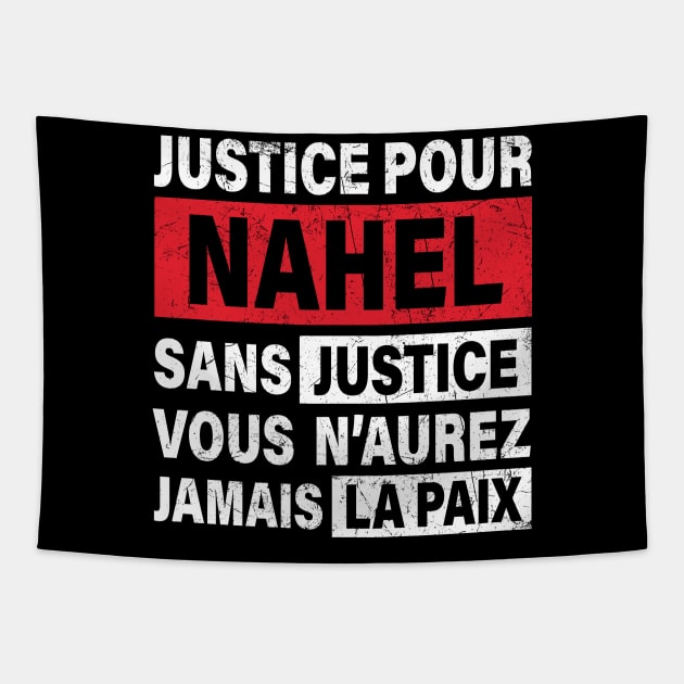 Justice Pour Nahel Tapestry by CF.LAB.DESIGN