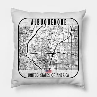 Albuquerque Map USA Pillow