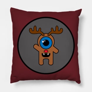 Reindeer Monstrosity • Merry Scary X-mas Pillow