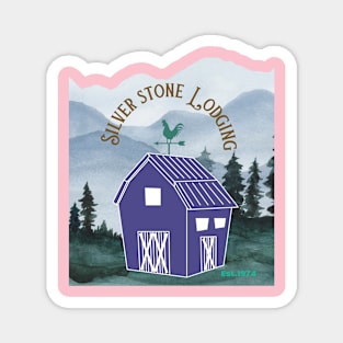 Silver stone lodging Magnet