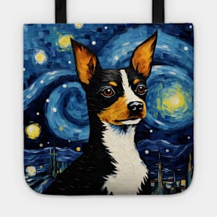 Rat Terrier Starry Night Tote