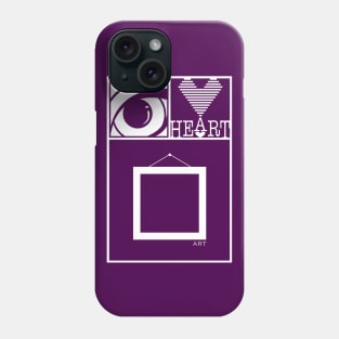 I Heart Art (White) Phone Case