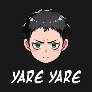 Annoyed Anime Emoji Yare Yare - Anime Shirt T-Shirt