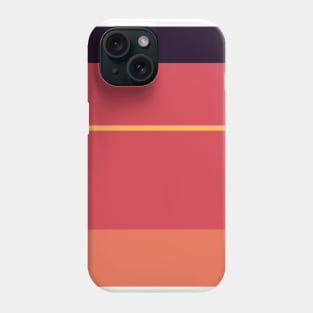 A tremendous dough of Almost Black, Jazzberry Jam, Brick Red, Dark Peach and Butterscotch stripes. Phone Case