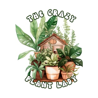 The Crazy Plant Lady | Earthy Boho Houseplant T-Shirt