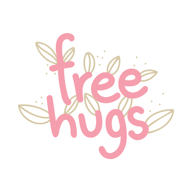 Free Hugs Digitally Created Handwritten Graphic Art GC-102 by GraphicCharms