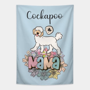 White and Apricot Cream Golden Cockapoo Mama 6 Tapestry