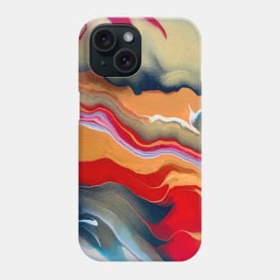 Pouring abstract Phone Case