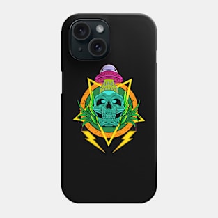 Vintage Skull - UFO Skull Phone Case