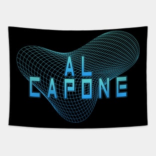 Geometric Line Al Capone Tapestry