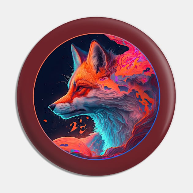 Fox - Cosmic Clouds Series Pin by wumples