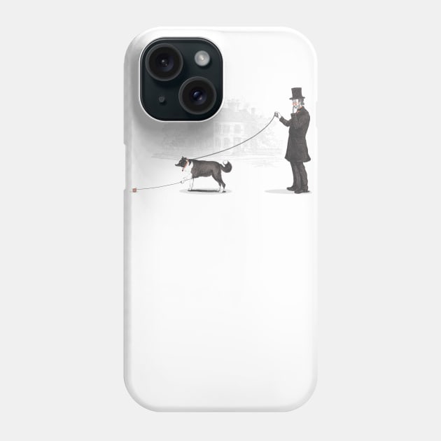 Walking The Dog Phone Case by Jacques