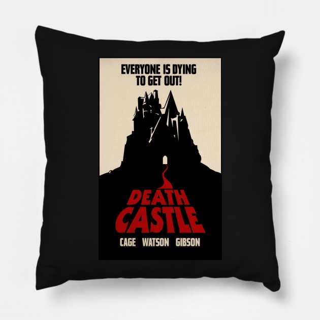 DEATH CASTLE Pillow by Davenpoe