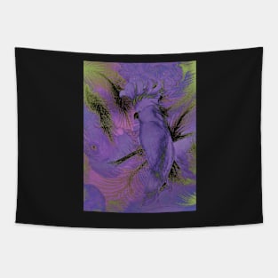 LILAC VIOLET PARROT COCKATOO EXOTIC TROPICAL POSTER PRINT Tapestry