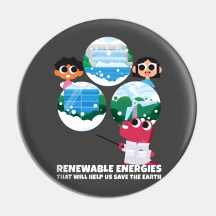 Renewable Energies | Save The Earth for Kids Pin