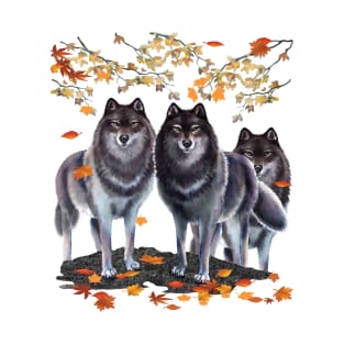 Wolves In Fall T-Shirt
