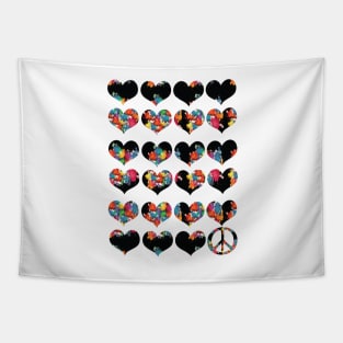 LOVE LOVE & PEACE Tapestry