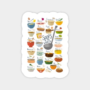 Soups of the World A-Z Magnet