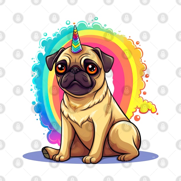 Cute pug by RosaliArt