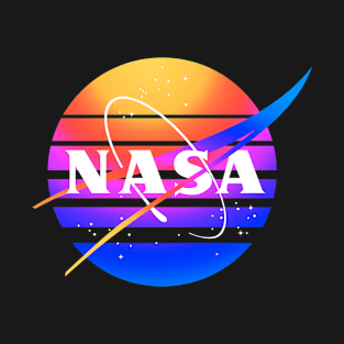 Nasa Vaporwave Logo T-Shirt