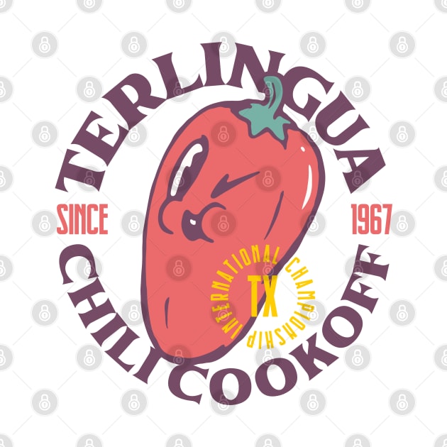 Terlingua Chili Cookoff | Annual Texas Chili International Championship Since 1967 | No Beans Professional Beef Chili Sauce Summer | Ghost Town by anycolordesigns