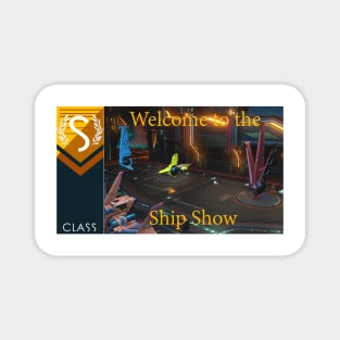 No mans sky themed Welcome to the ship show Magnet