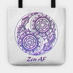 Zen AF - Indigo Mandala Tote