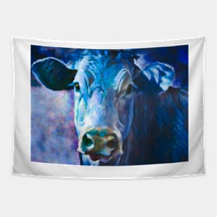 Blue Cow Tapestry