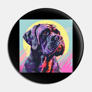 70s Mastiff Vibes: Pastel Pup Parade Pin