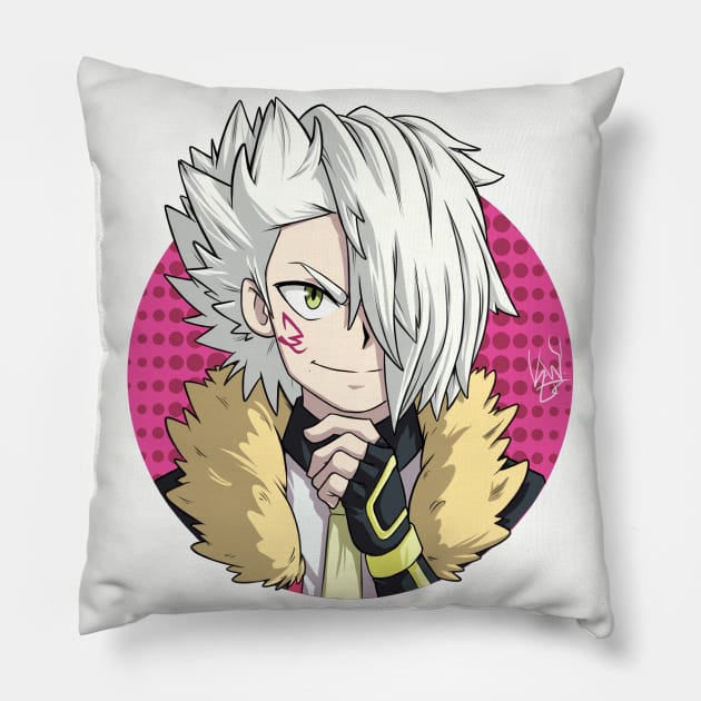 Suoh from Beyblade Burst Turbo Pillow by Kaw_Dev