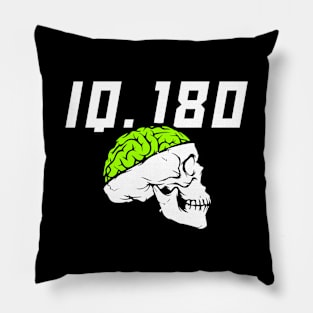 Skull IQ.180 Pillow