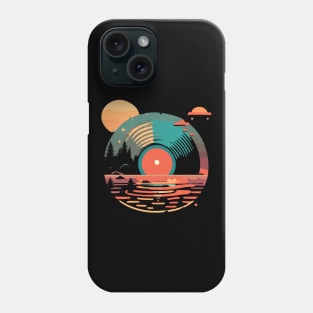 Vinyl LP Music record Sunset Phone Case