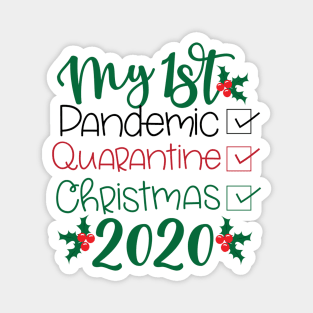 Merry Quaratine Christmas 2020 T-Shirt, Funny Toilet Tissues Xmas Retro Gift Top Magnet