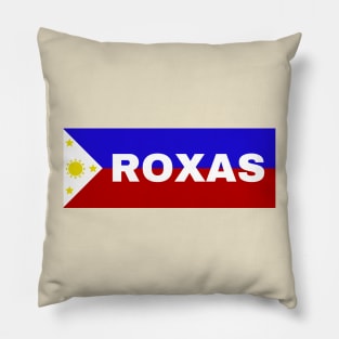 Roxas City Capiz in Philippines Flag Pillow