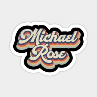 Retro Michael Pattern 70s 80s 90s Birthday Classic Style Magnet