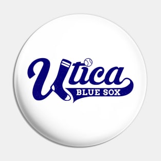 Vintage Utica Blue Sox Baseball 1944 Pin