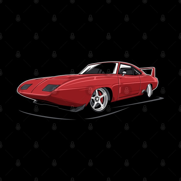 Charger Daytona (Red) by afrcreativeart