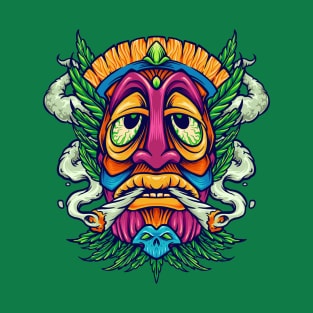 Cannabis - Stoner Maya Totem T-Shirt