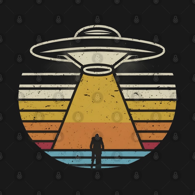 Retro vintage UFO  abduction by Spaceboyishere