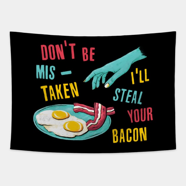 Bacon Thief Tapestry by MidnightCoffee