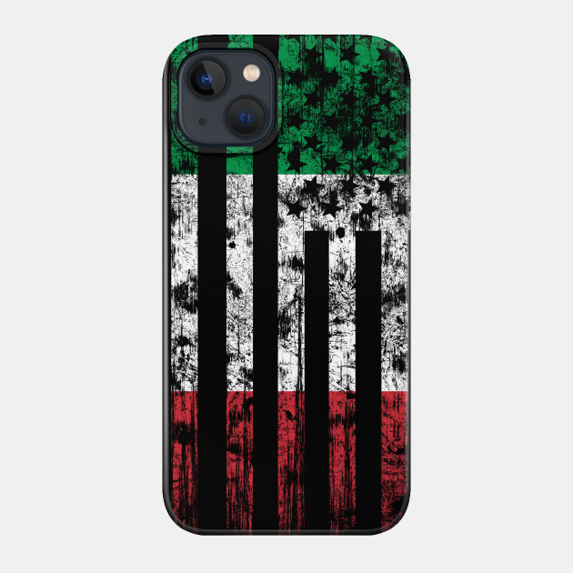 Italy and America Flag Combo - Italy - Phone Case